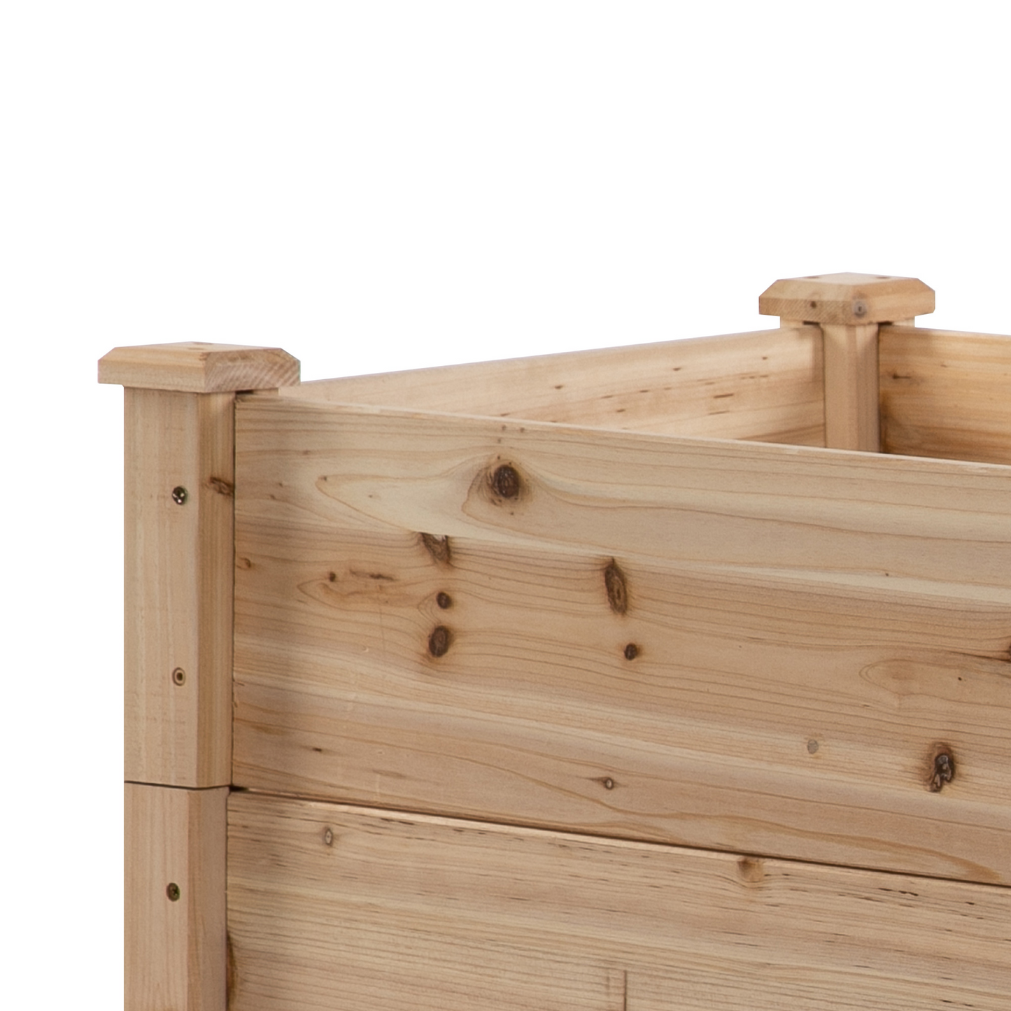 Outsunny 470L Wooden Raised Garden Bed 3-Tier Planter Kit Elevated Planter Box Stand for Yard & Patio 124 x 124 x 56 cm