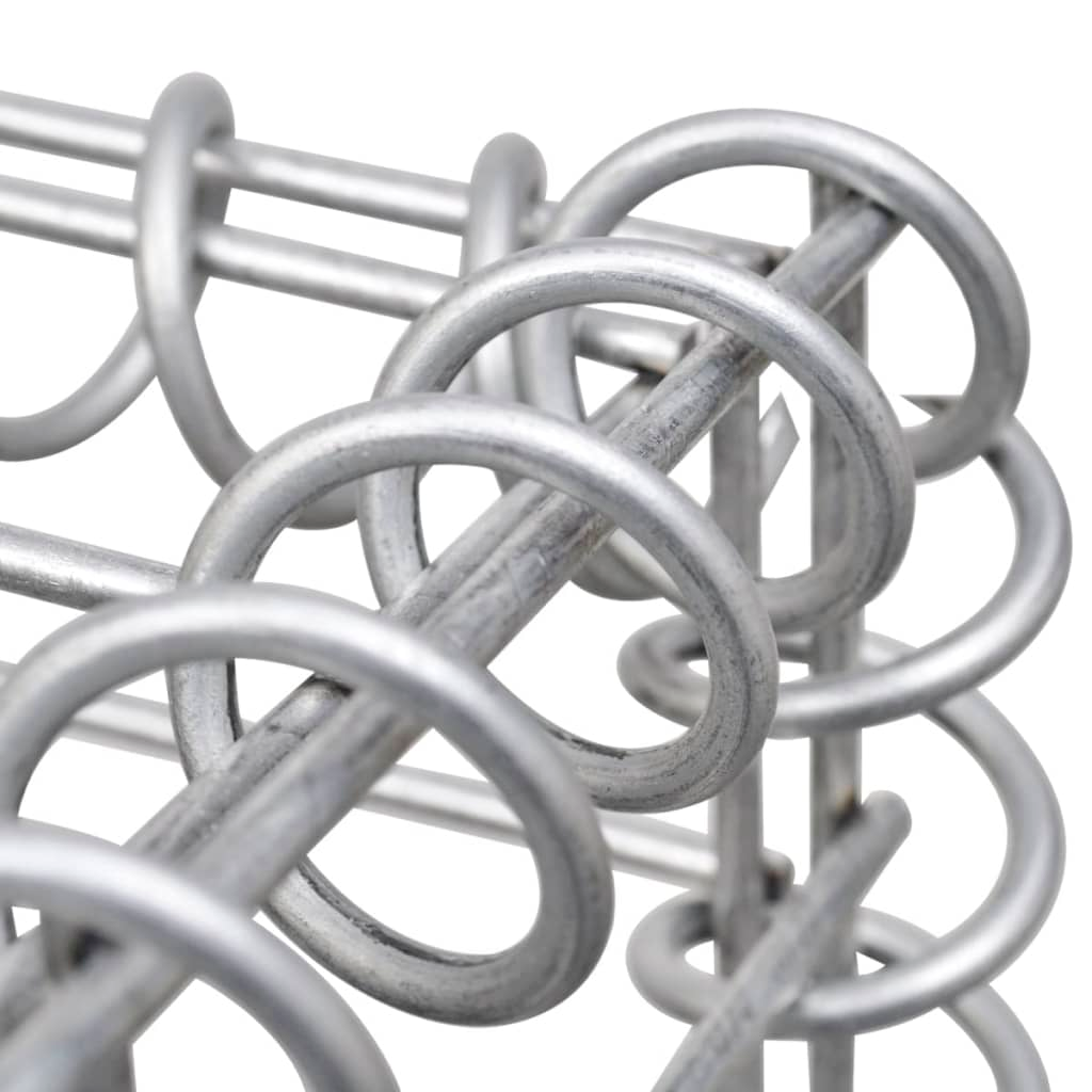 vidaXL H-Shaped Gabion Planter Steel Wire 260x40x200 cm