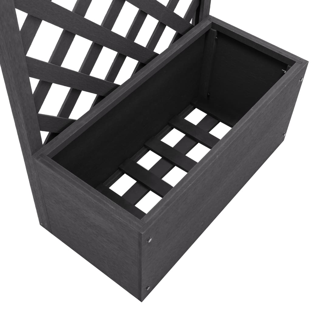 vidaXL Trellis Planter 65x30x135 cm WPC