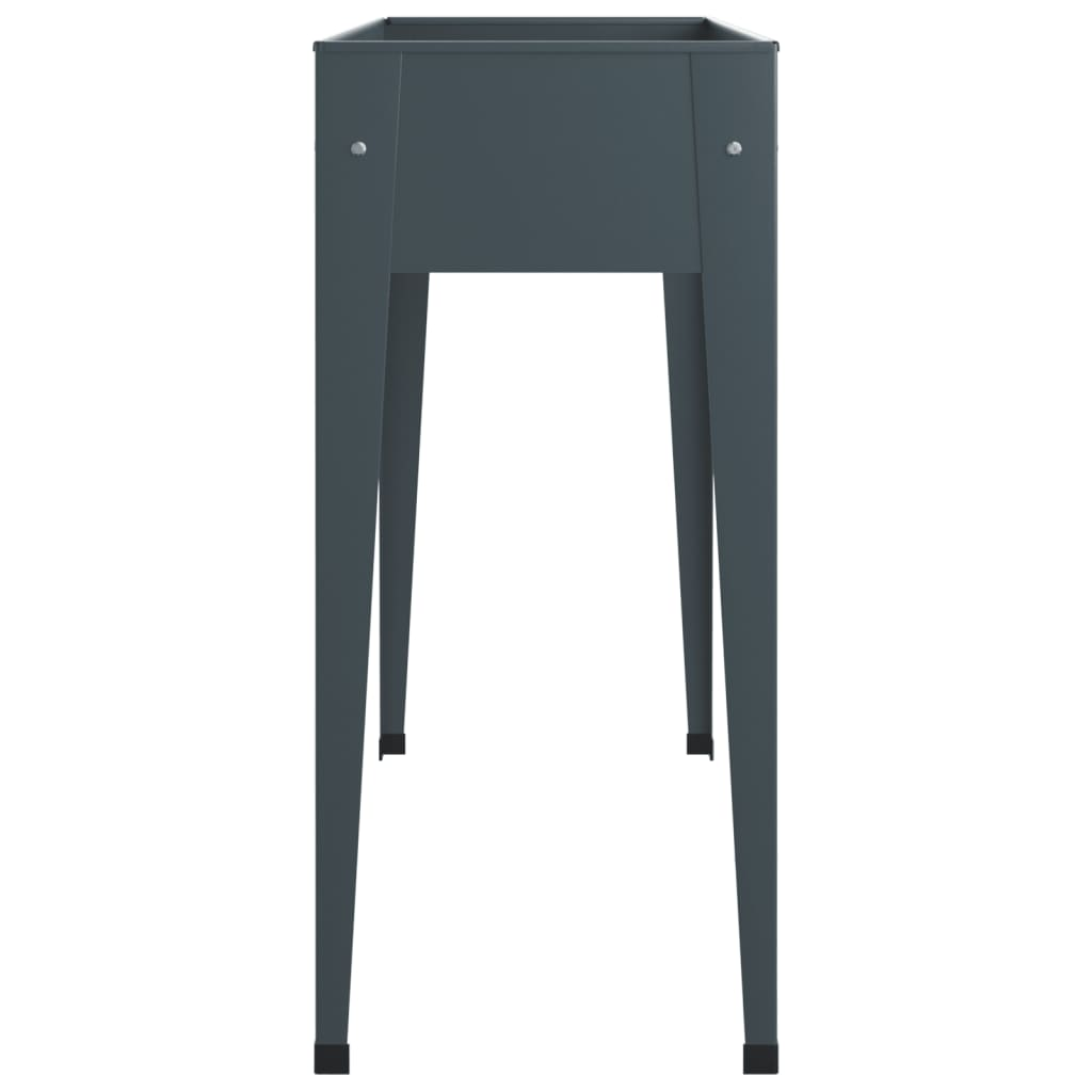 vidaXL Garden Planter 100.5x40.5x90 cm Galvanised Steel
