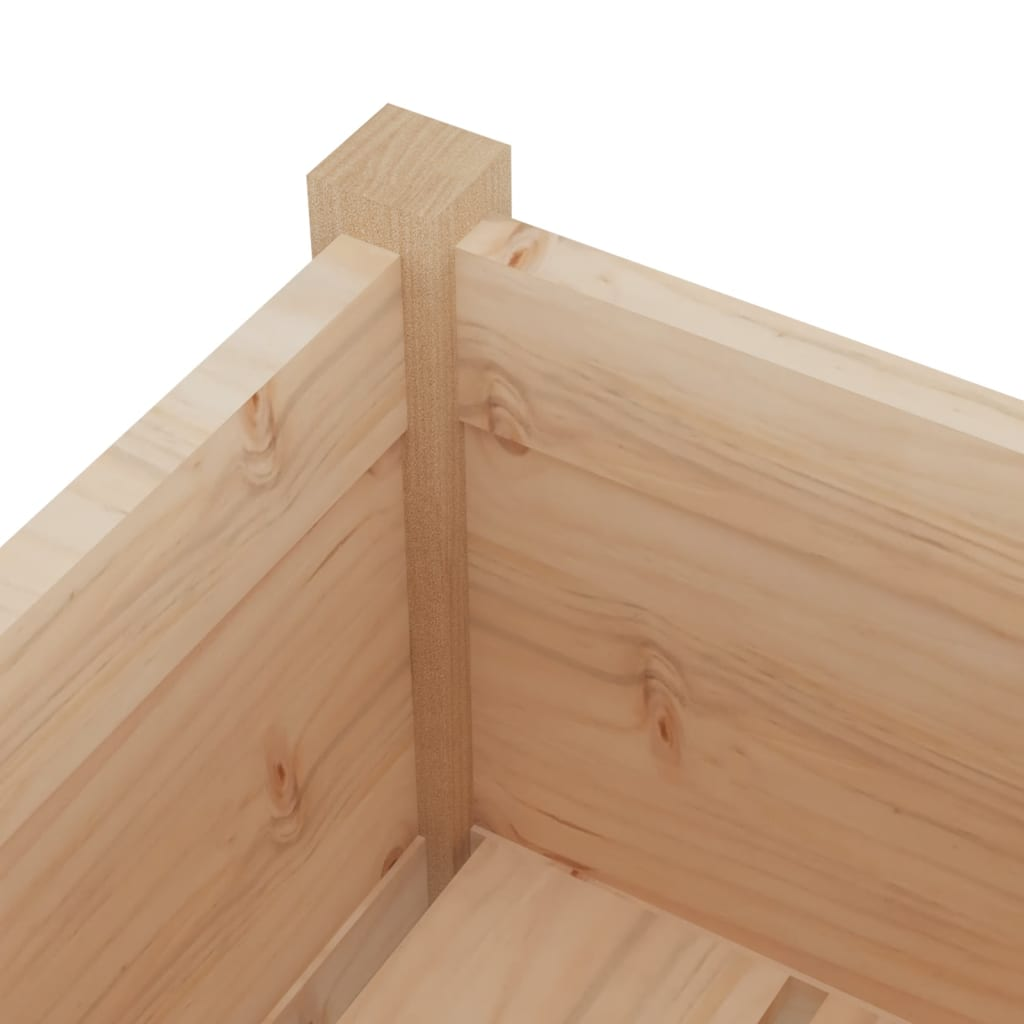 vidaXL Garden Planter 31x31x70 cm Solid Pinewood