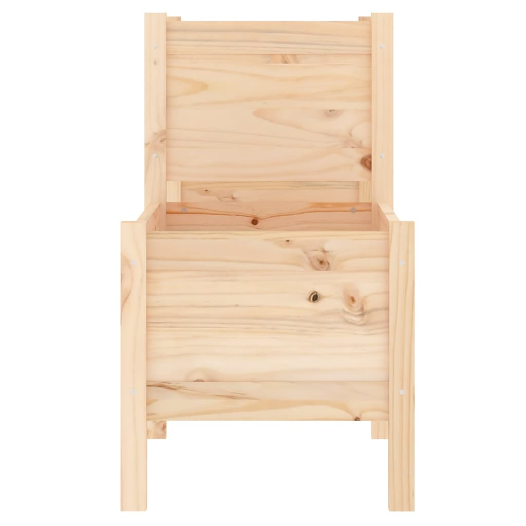 vidaXL Planter 245.5x44x75 cm Solid Wood Pine