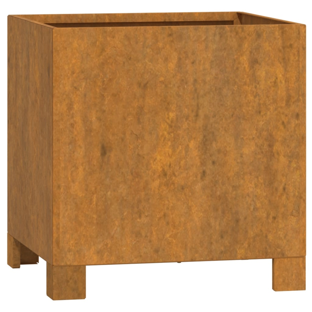 vidaXL Planters with Legs 2 pcs Rusty 32x30x33 cm Corten Steel