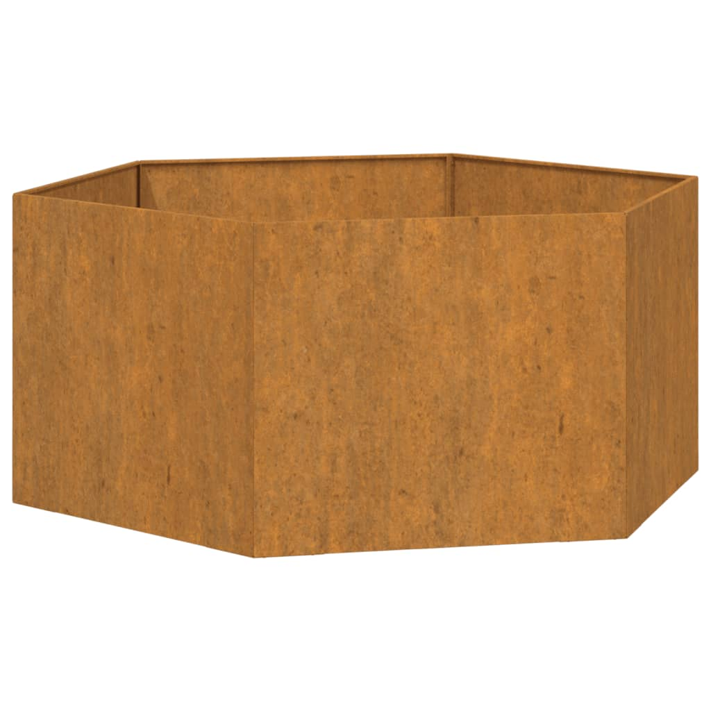 vidaXL Planter Rusty 90x90x45 cm Corten Steel