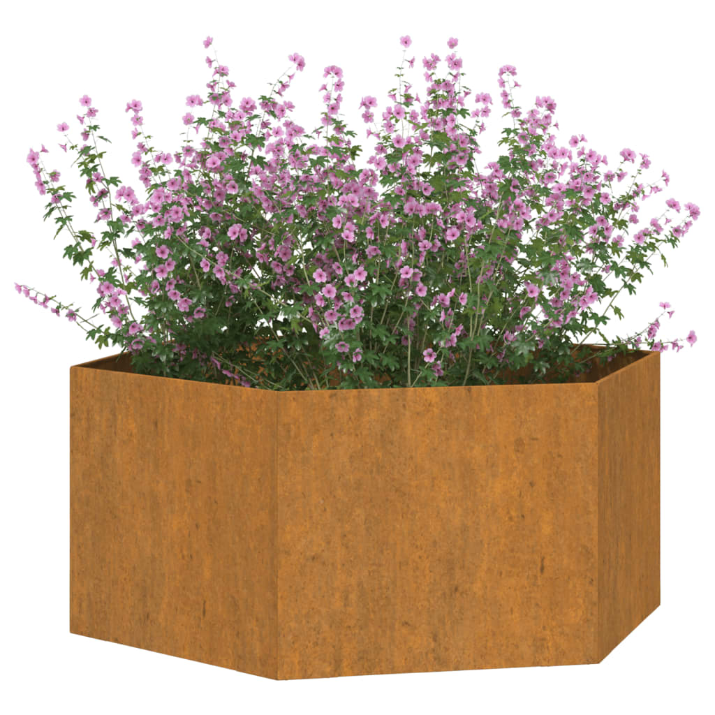 vidaXL Planter Rusty 90x90x45 cm Corten Steel
