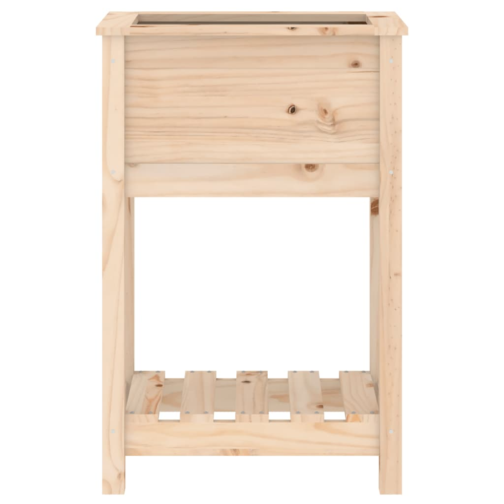 vidaXL Planter with Shelf 54x34.5x81 cm Solid Wood Pine