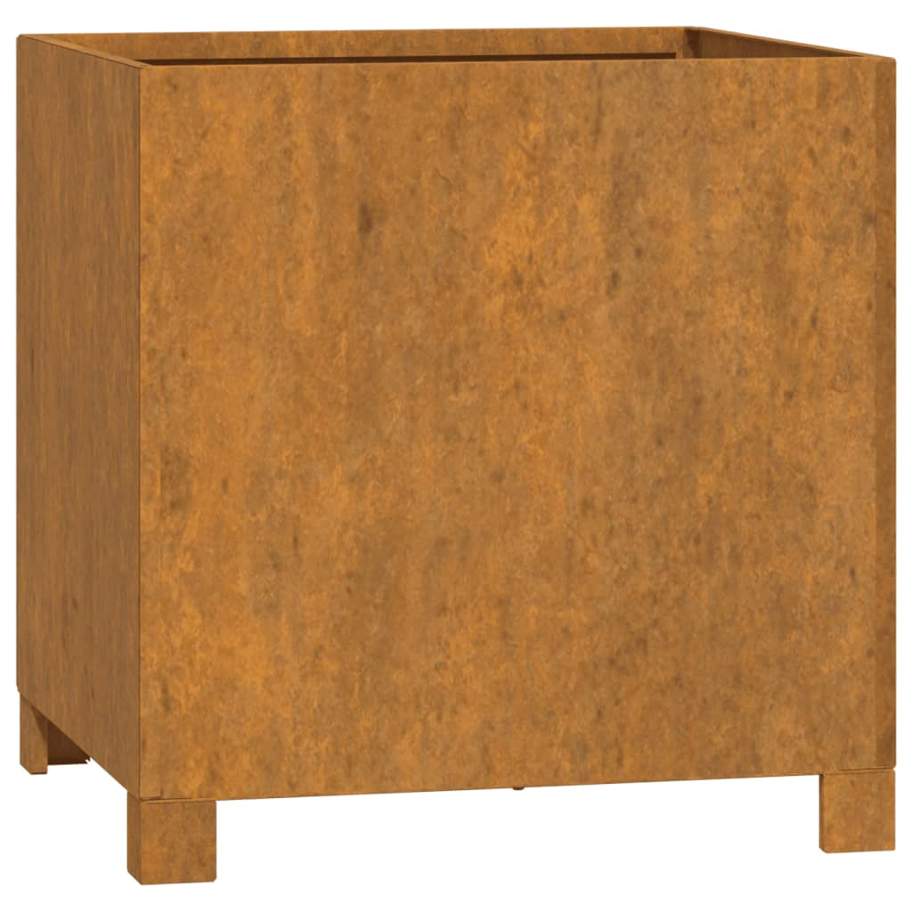 vidaXL Planter with Legs Rusty 42x40x43 cm Corten Steel