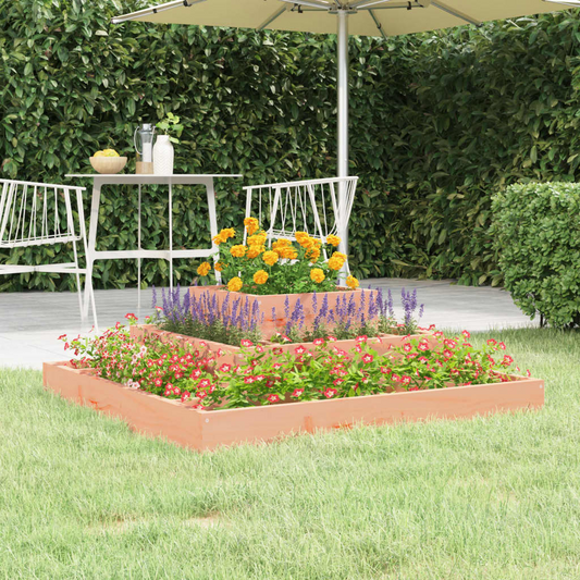 vidaXL Planter 80x80x27 cm Solid Wood Douglas