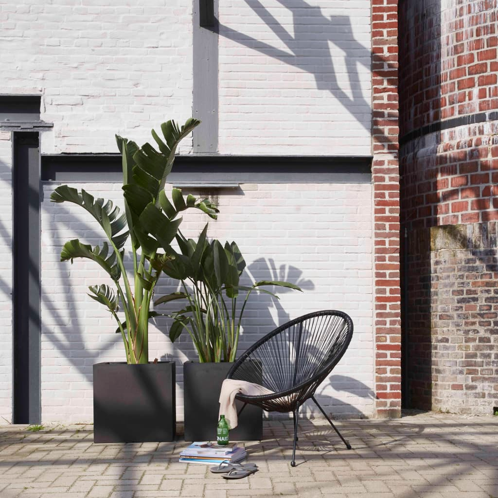 Capi Planter Urban Smooth Square 40x40x40 cm Black KBL903