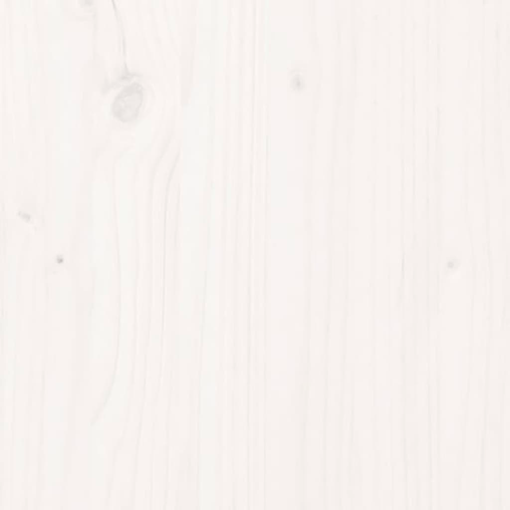 vidaXL Garden Planter White 90x50x50 cm Solid Wood Pine