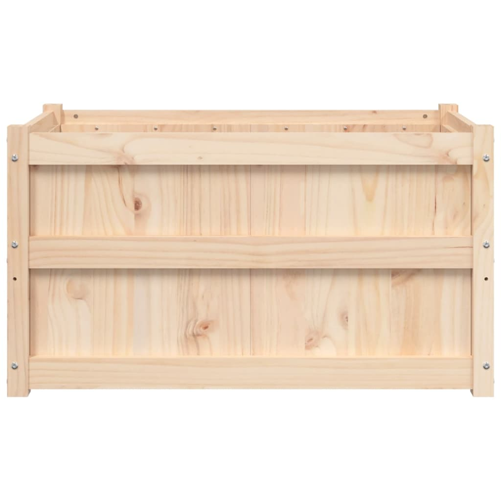 vidaXL Pine Wood Garden Planters, Set of 2 - Solid, Durable, & Attractive