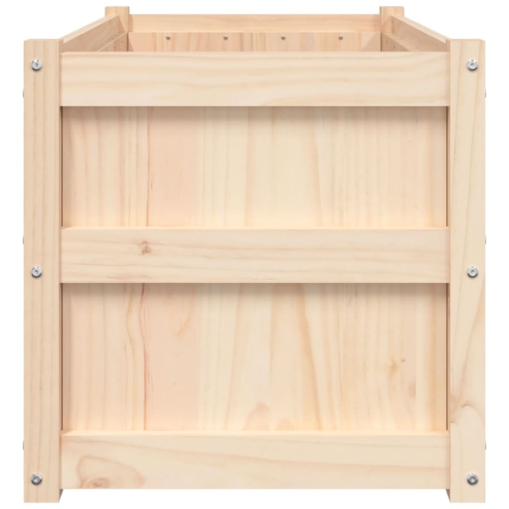 vidaXL Pine Wood Garden Planters, Set of 2 - Solid, Durable, & Attractive