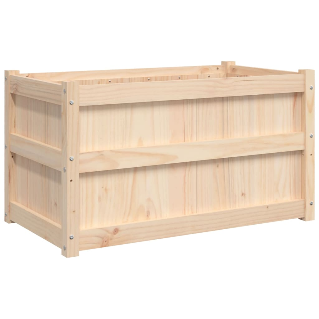 vidaXL Pine Wood Garden Planters, Set of 2 - Solid, Durable, & Attractive