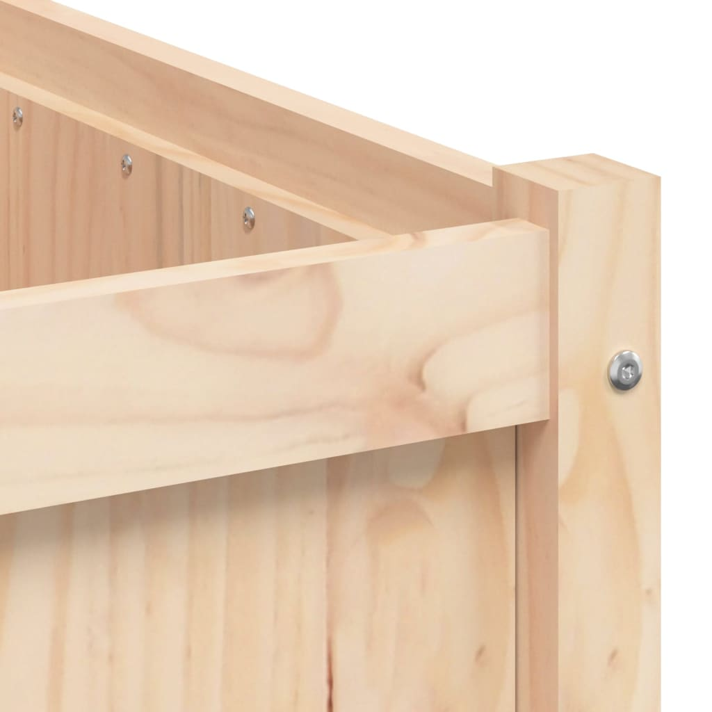 vidaXL Pine Wood Garden Planters, Set of 2 - Solid, Durable, & Attractive