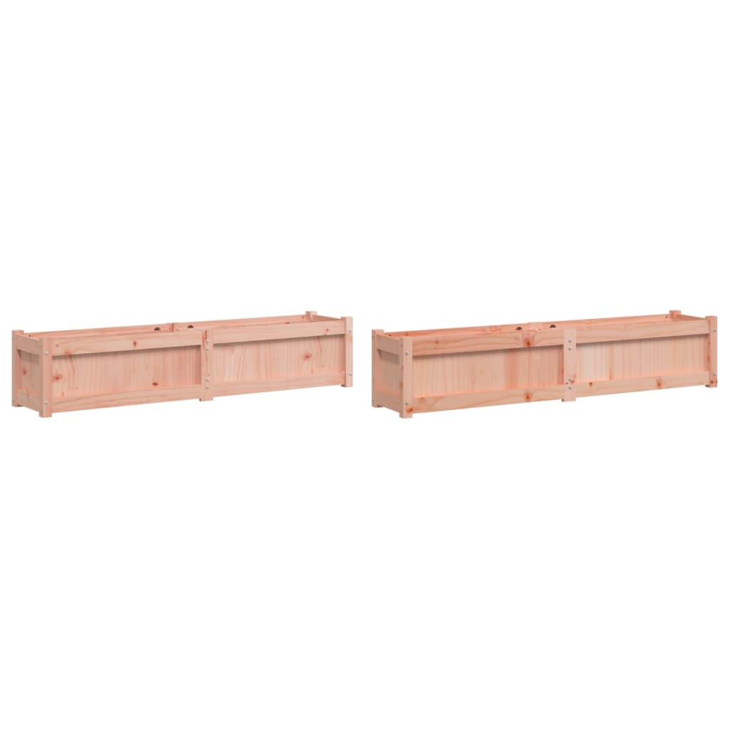 vidaXL Douglas Wood Garden Planters, Set of 2 - Sturdy, Elegant, & Long-Lasting
