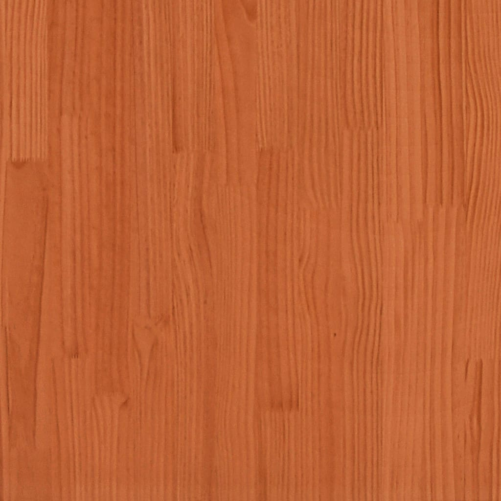 vidaXL Garden Planters 2 pcs Wax Brown Solid Wood Pine
