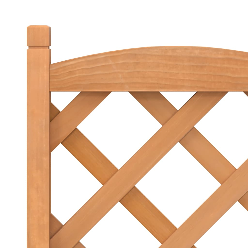 vidaXL Brown Fir Wood Planter with Trellis - Solid, Durable, & Attractive