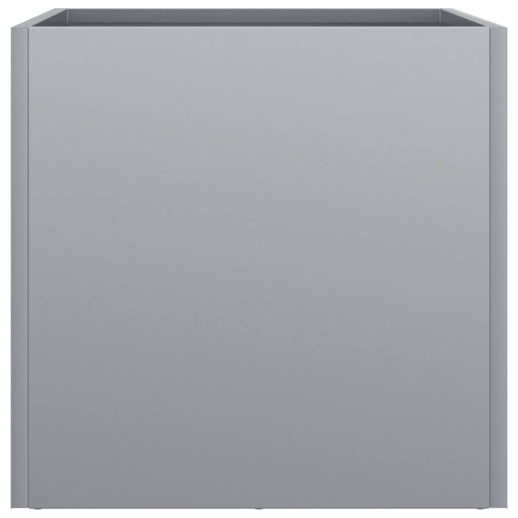 vidaXL Planters 2 pcs Silver 32x30x29 cm Galvanised Steel