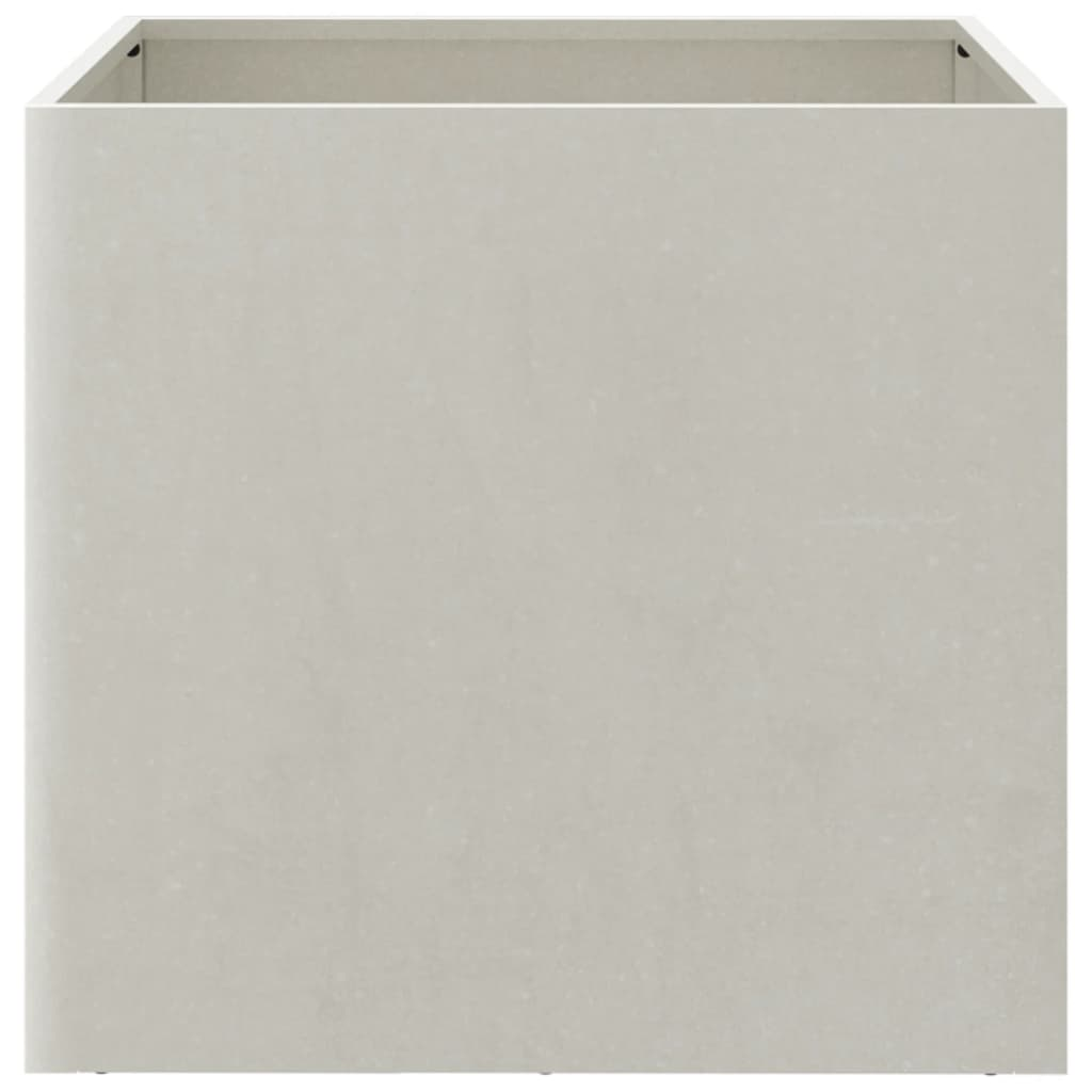 vidaXL Planters 2 pcs Silver 42x40x39 cm Stainless Steel