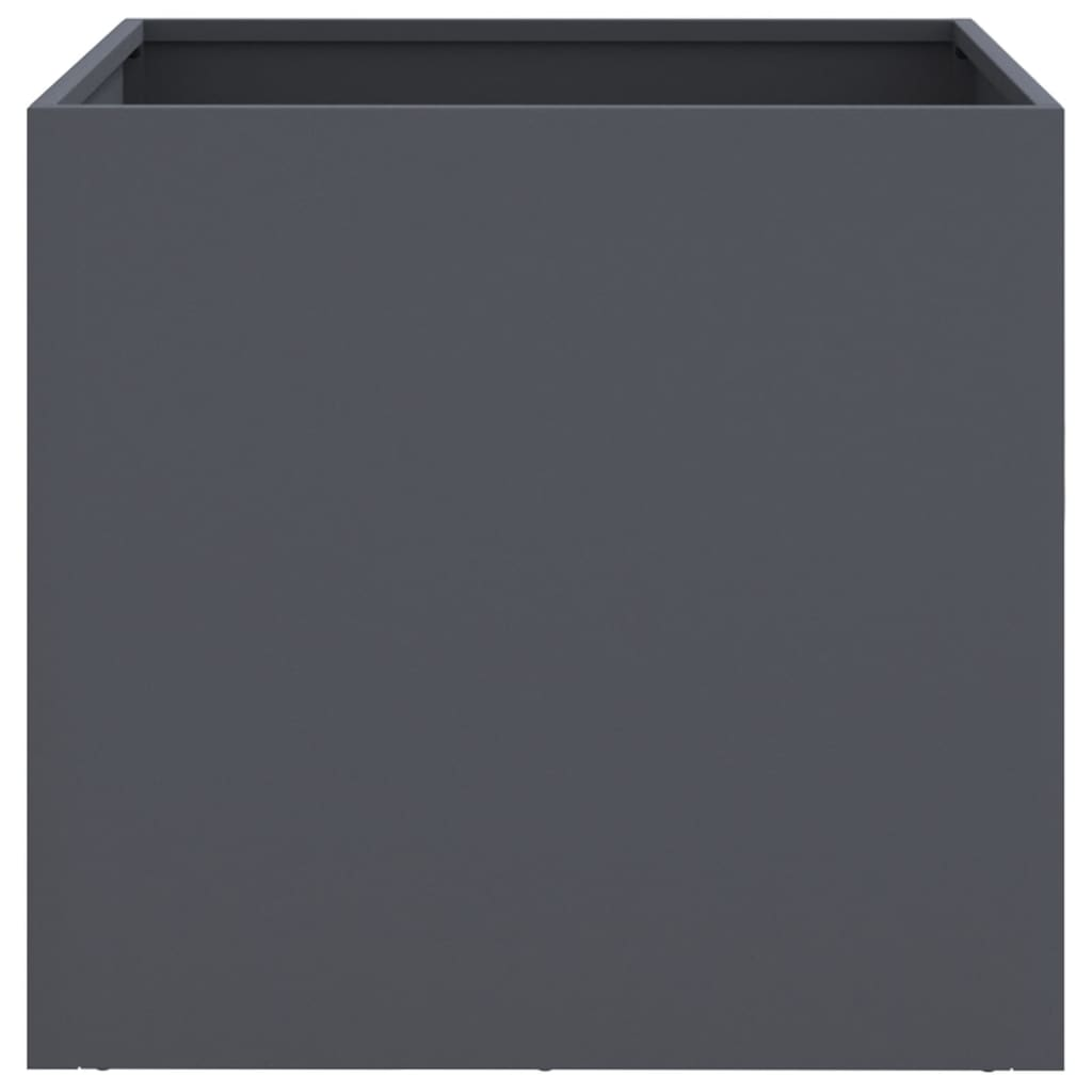 vidaXL Planters 2 pcs Anthracite 49x47x46 cm Cold-rolled Steel