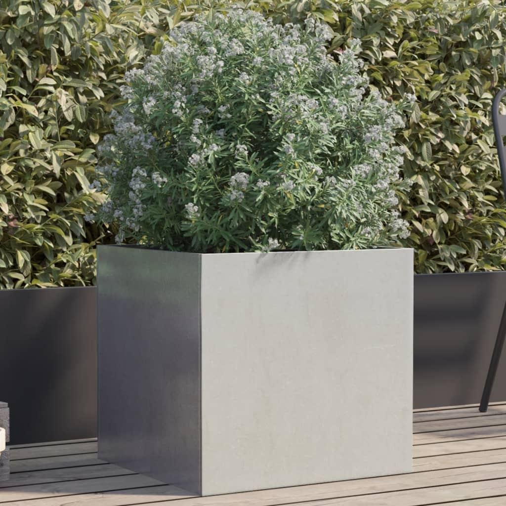 vidaXL Planter Silver 49x47x46 cm Stainless Steel
