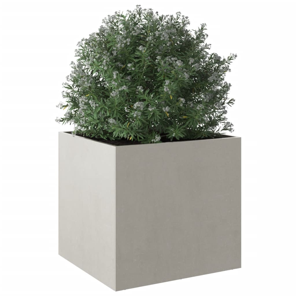 vidaXL Planter Silver 49x47x46 cm Stainless Steel