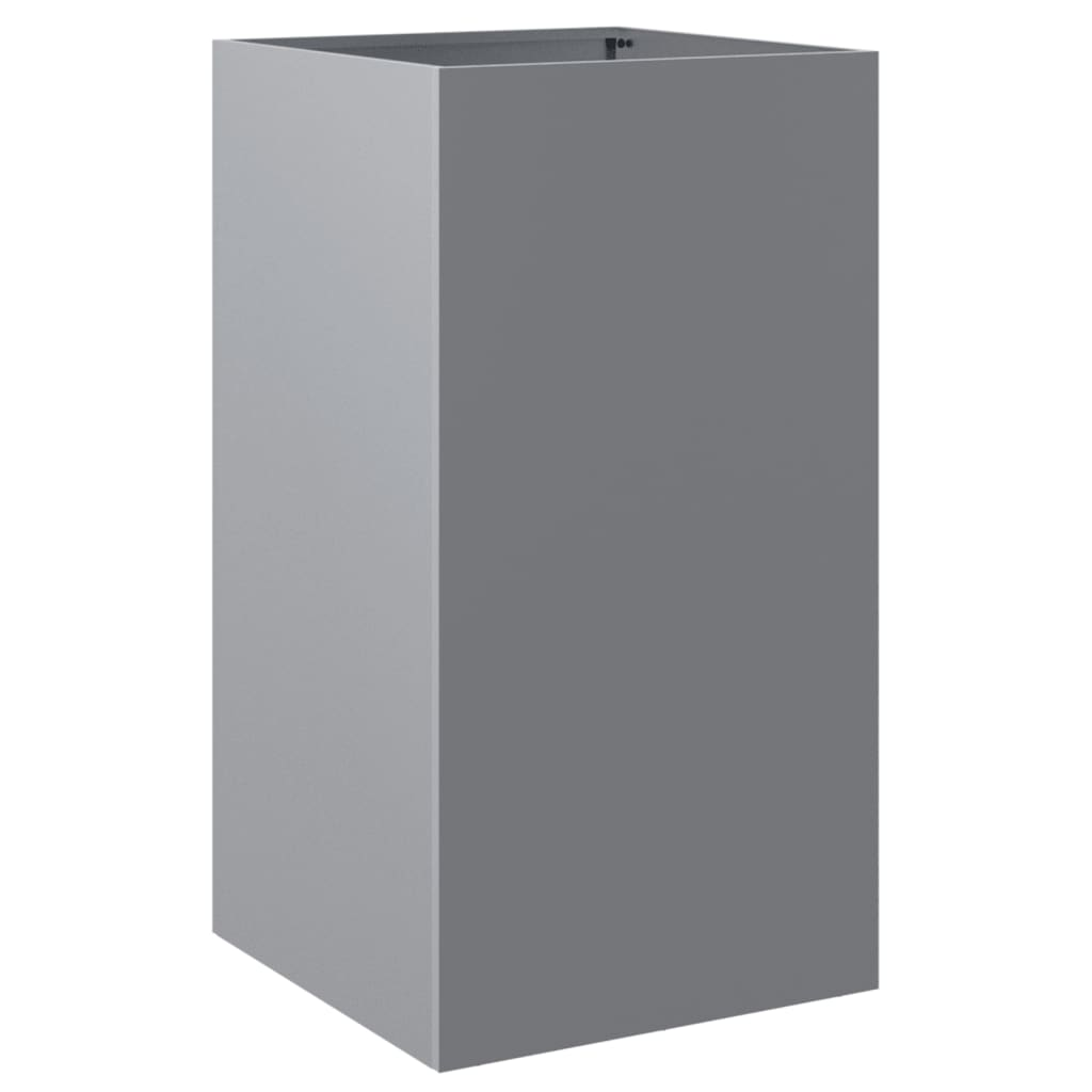 vidaXL Planter Silver 42x38x75 cm Galvanised Steel