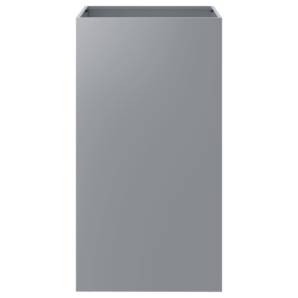 vidaXL Planter Silver 42x38x75 cm Galvanised Steel