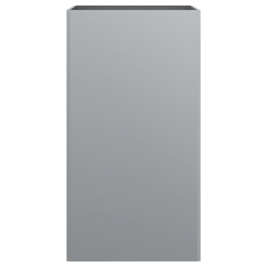 vidaXL Planter Silver 42x38x75 cm Galvanised Steel