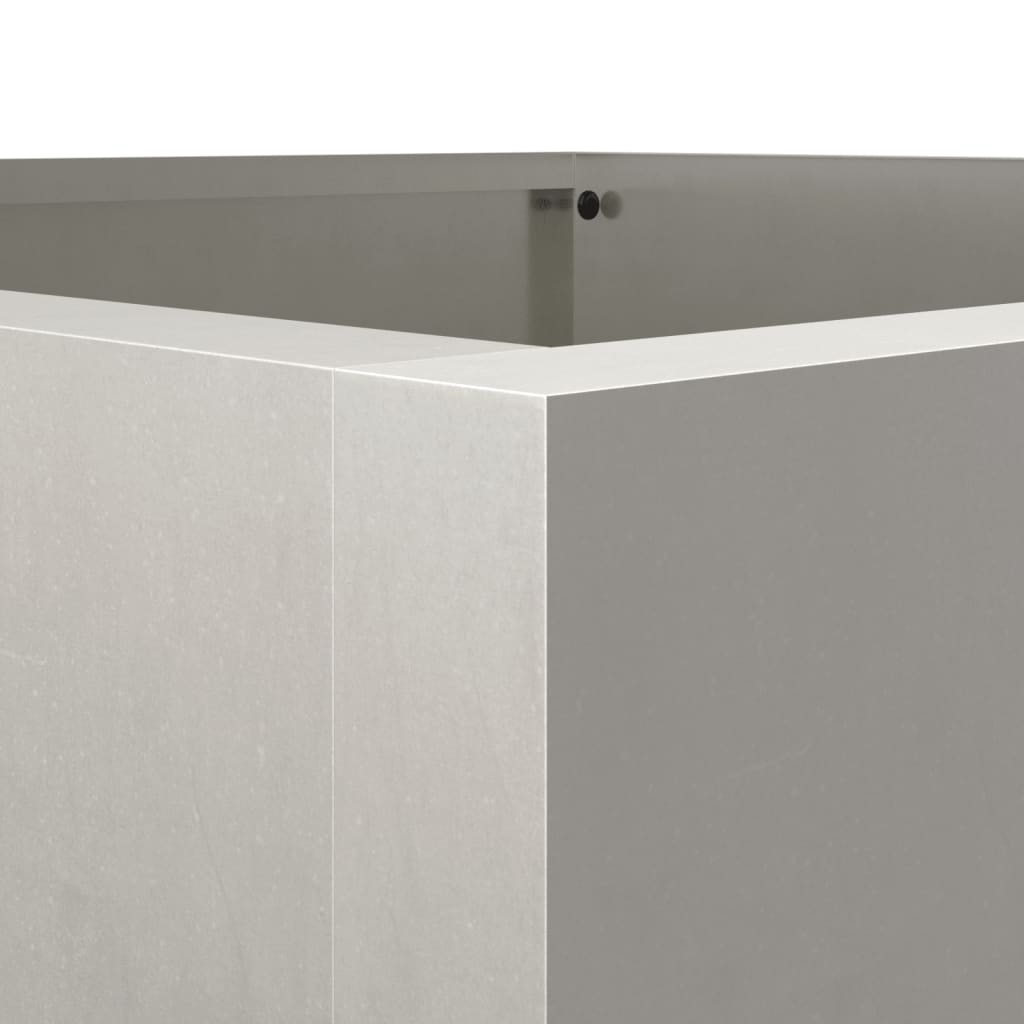vidaXL Planter Silver 42x38x75 cm Stainless Steel