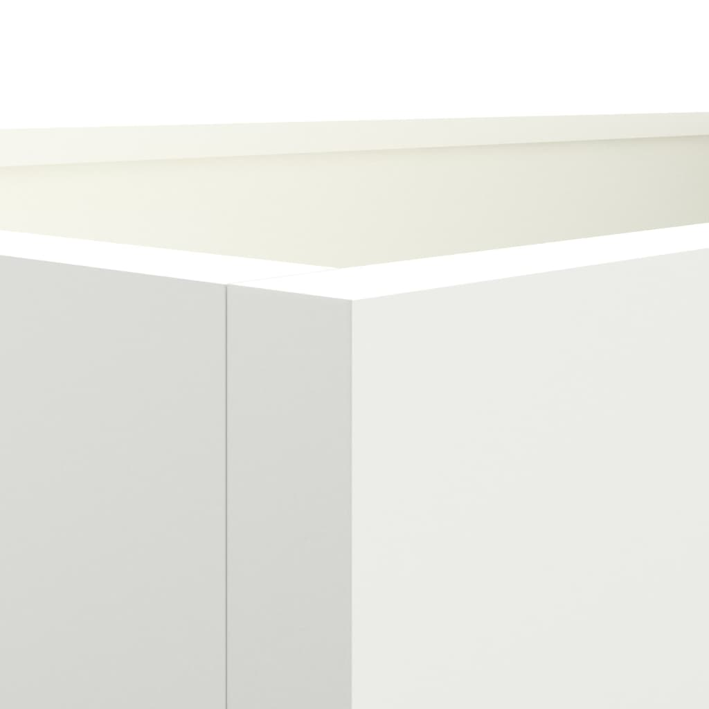 vidaXL Planter White 62x30x29 cm Cold-rolled Steel