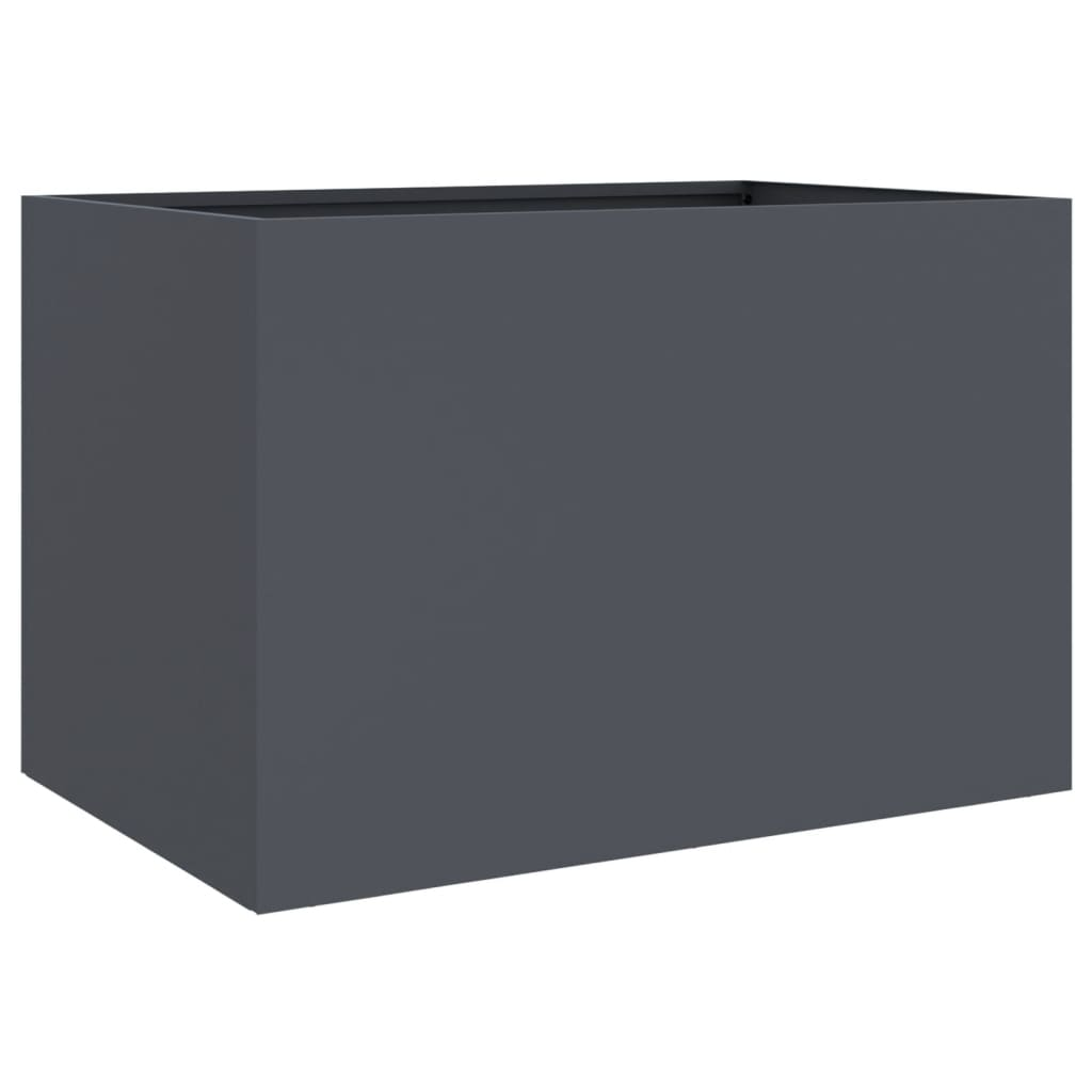vidaXL Planter Anthracite 62x40x39 cm Cold-rolled Steel