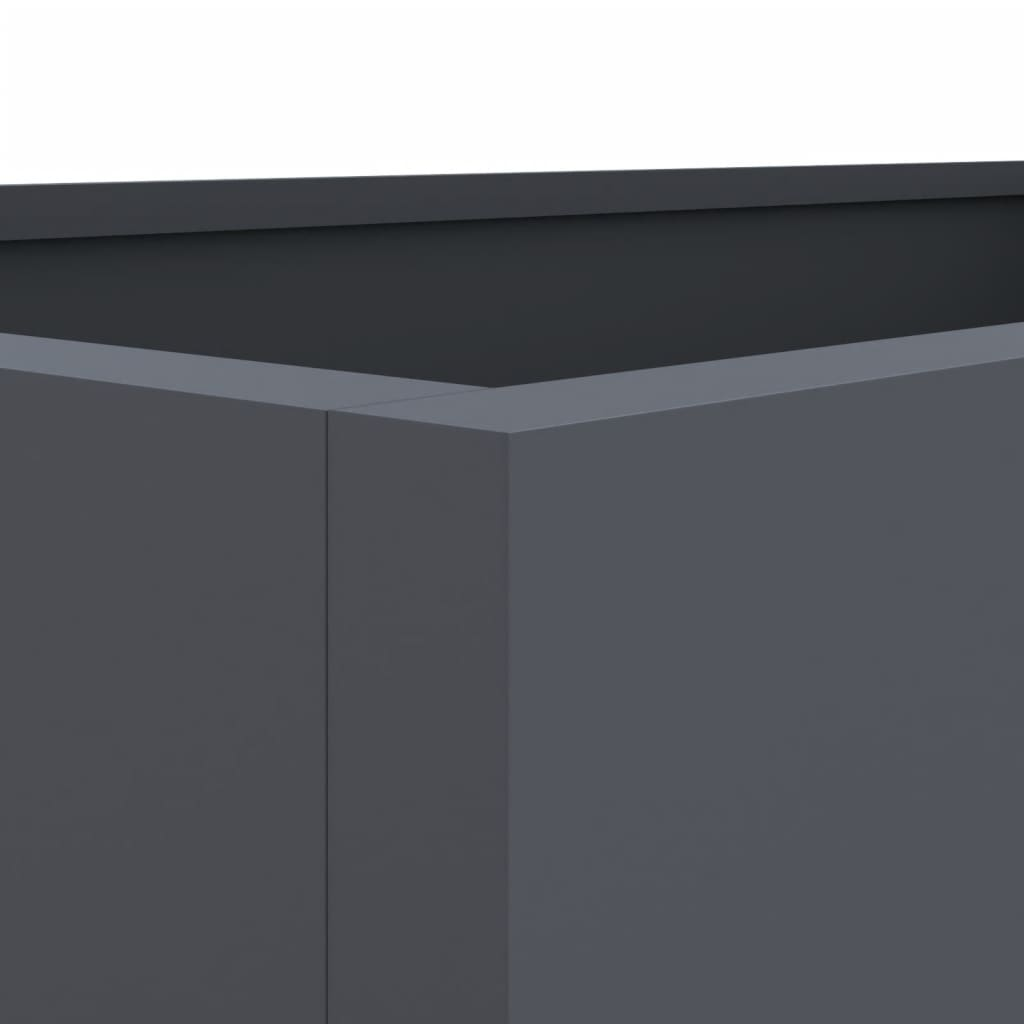 vidaXL Planter Anthracite 62x40x39 cm Cold-rolled Steel