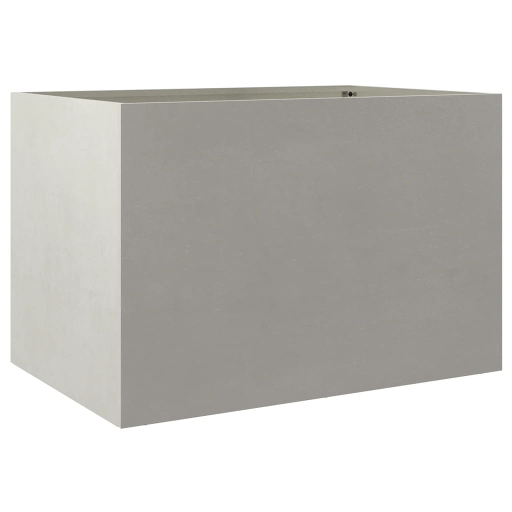 vidaXL Planter Silver 62x40x39 cm Stainless Steel