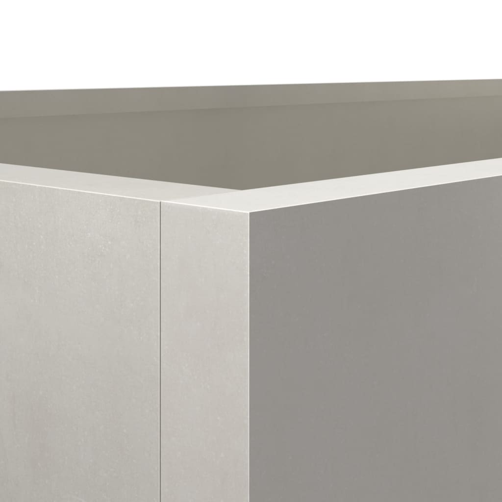 vidaXL Planter Silver 62x40x39 cm Stainless Steel