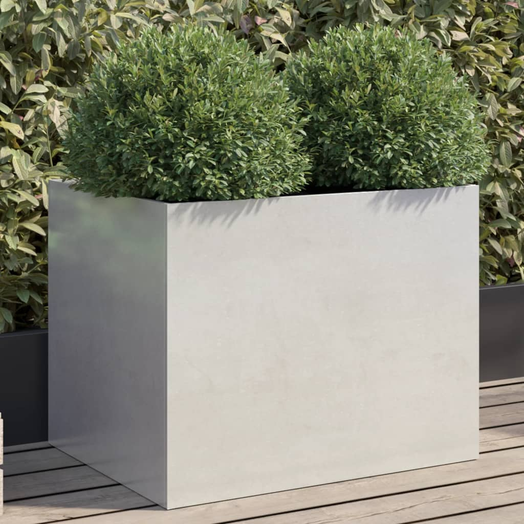 vidaXL Planter Silver 62x47x46 cm Stainless Steel