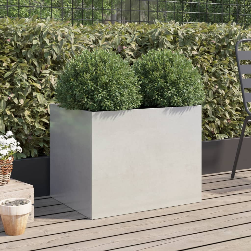 vidaXL Planter Silver 62x47x46 cm Stainless Steel