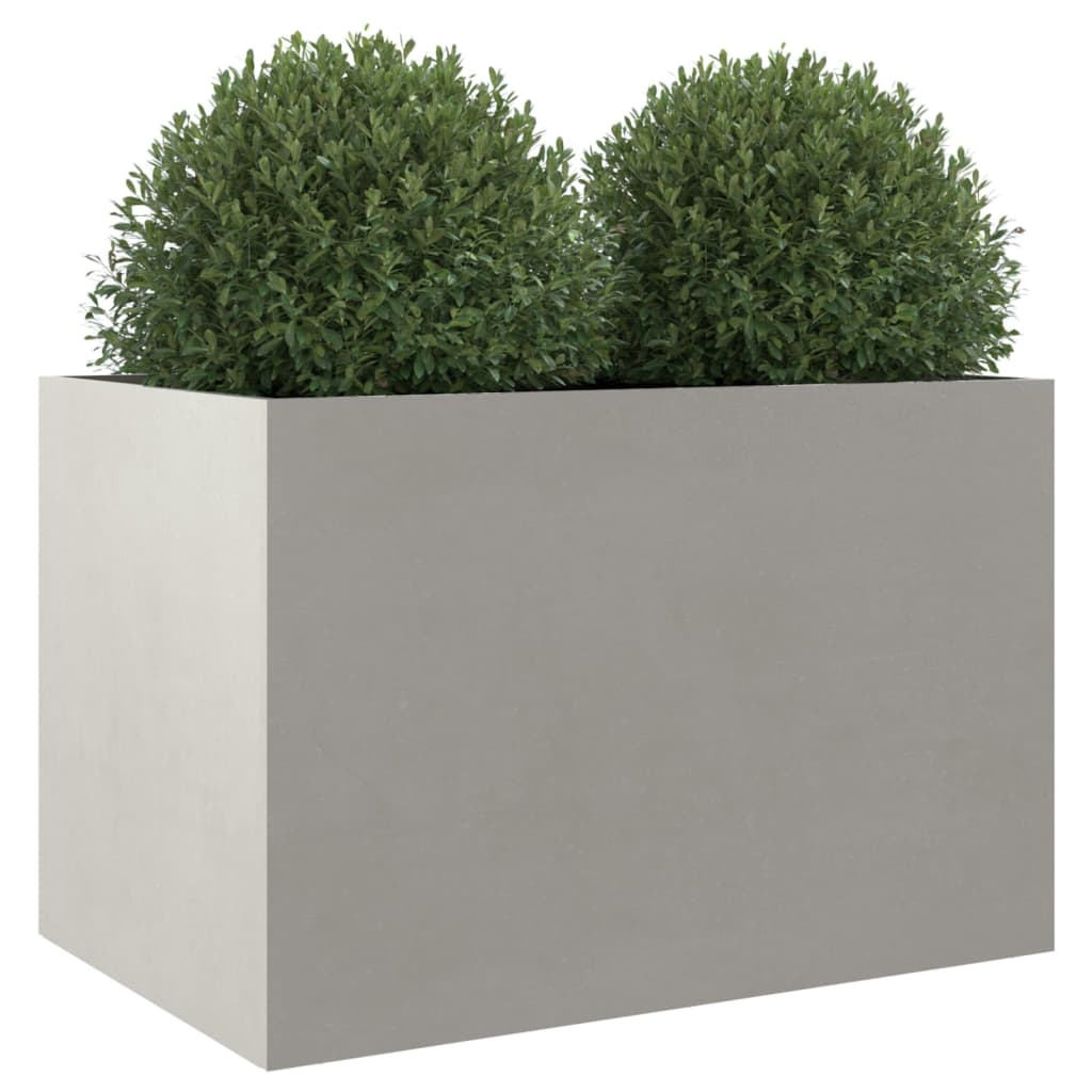 vidaXL Planter Silver 62x47x46 cm Stainless Steel