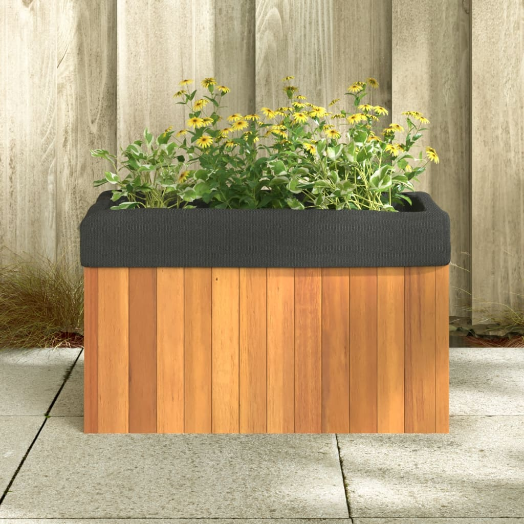 vidaXL Garden Planter 59x27.5x35 cm Solid Wood Acacia