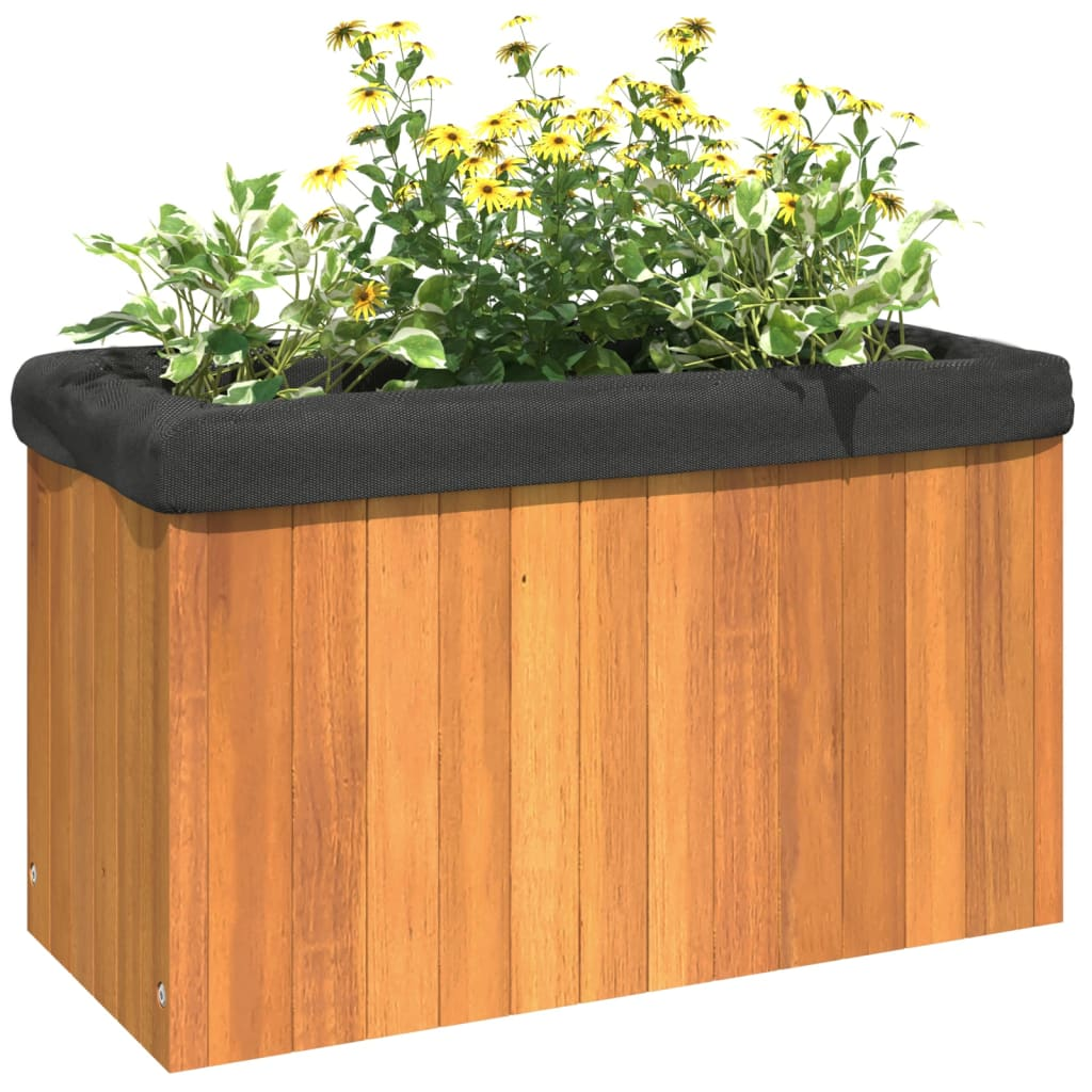 vidaXL Garden Planter 59x27.5x35 cm Solid Wood Acacia