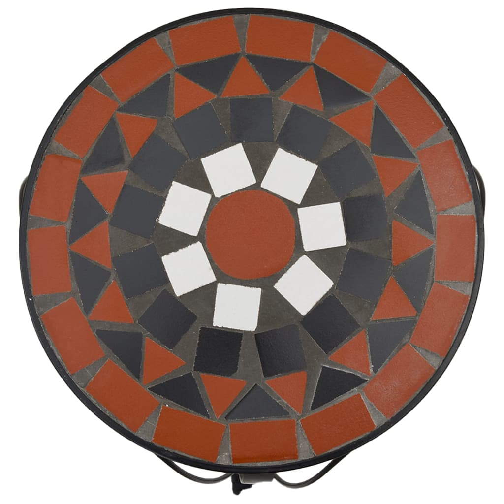 vidaXL Plant Stands 3 pcs Terracotta and White Ceramic