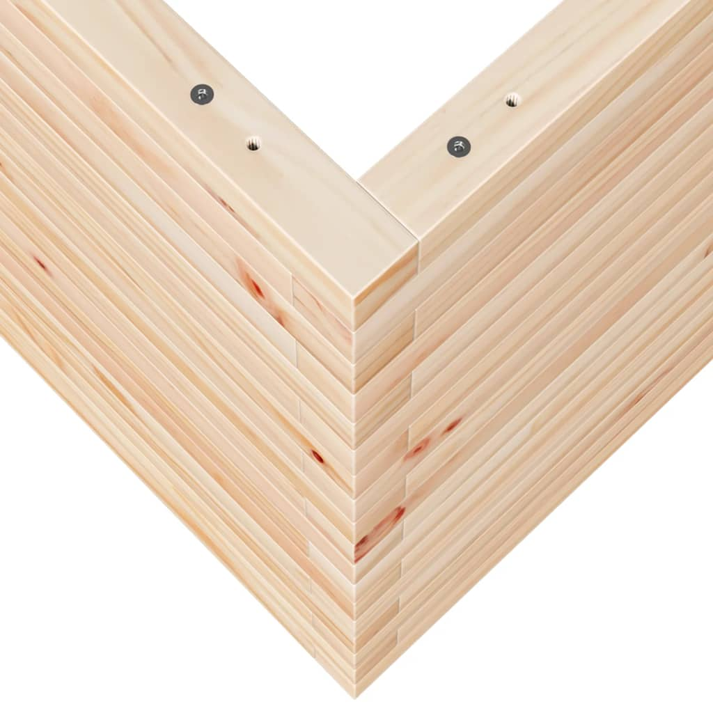 vidaXL Garden Planter 80x80x68.5 cm Solid Wood Pine