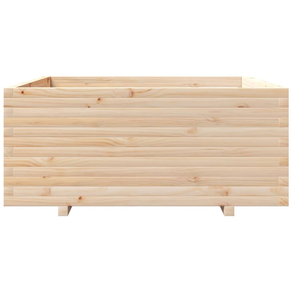 vidaXL Garden Planter 110x110x49.5 cm Solid Wood Pine