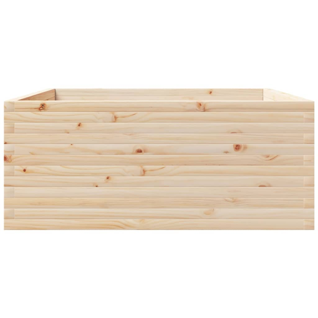 vidaXL Garden Planter 110x110x49.5 cm Solid Wood Pine