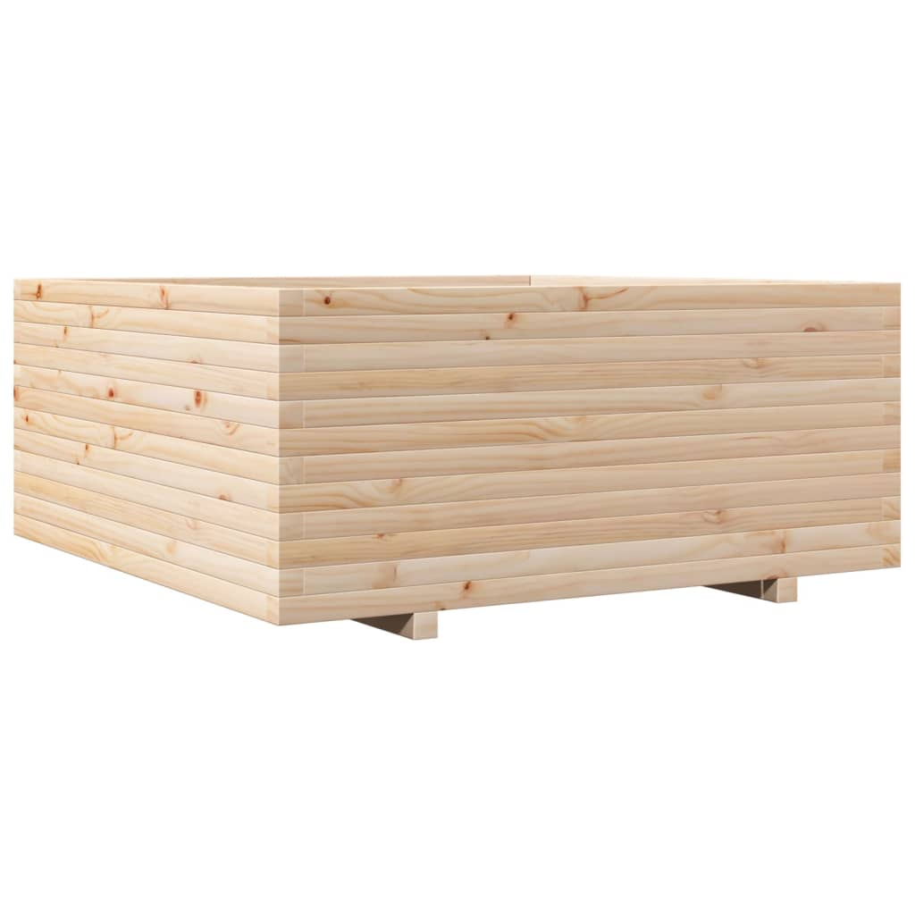 vidaXL Garden Planter 110x110x49.5 cm Solid Wood Pine
