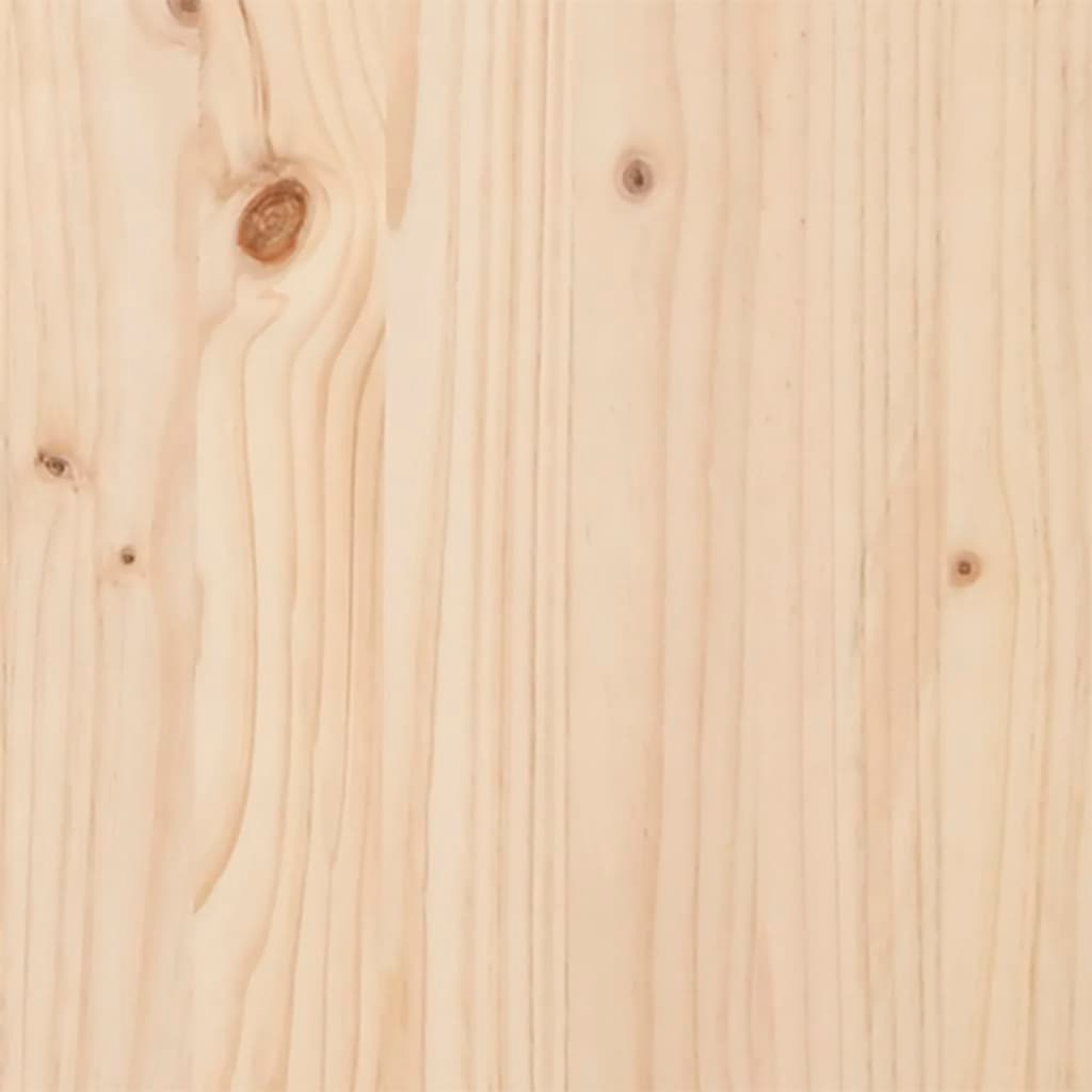 vidaXL Garden Planter 110x110x49.5 cm Solid Wood Pine