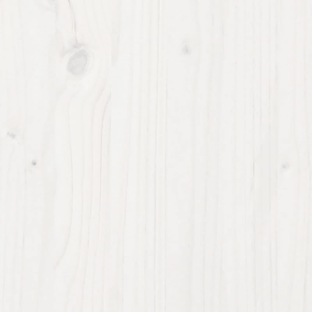 vidaXL Garden Planter White 70x70x72.5 cm Solid Wood Pine