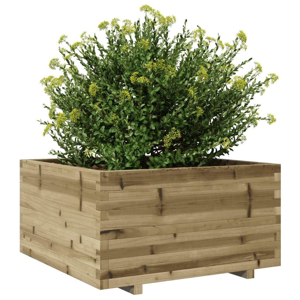 vidaXL Garden Planter 90x90x49.5 cm Impregnated Wood Pine