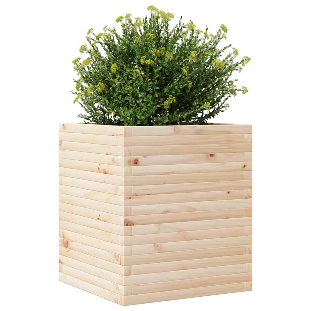 vidaXL Garden Planter 60x60x68.5 cm Solid Wood Pine