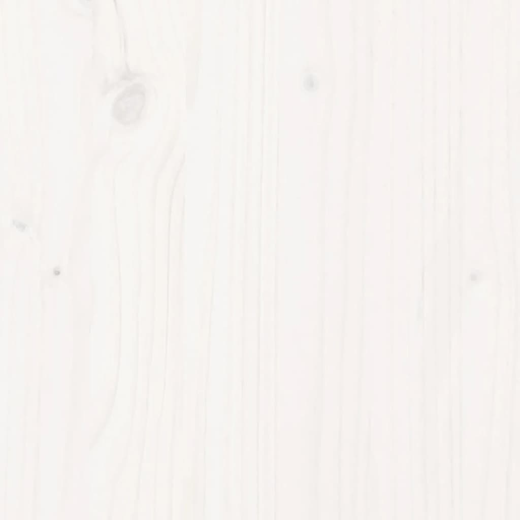 vidaXL Garden Planter White 110x60x45.5 cm Solid Wood Pine